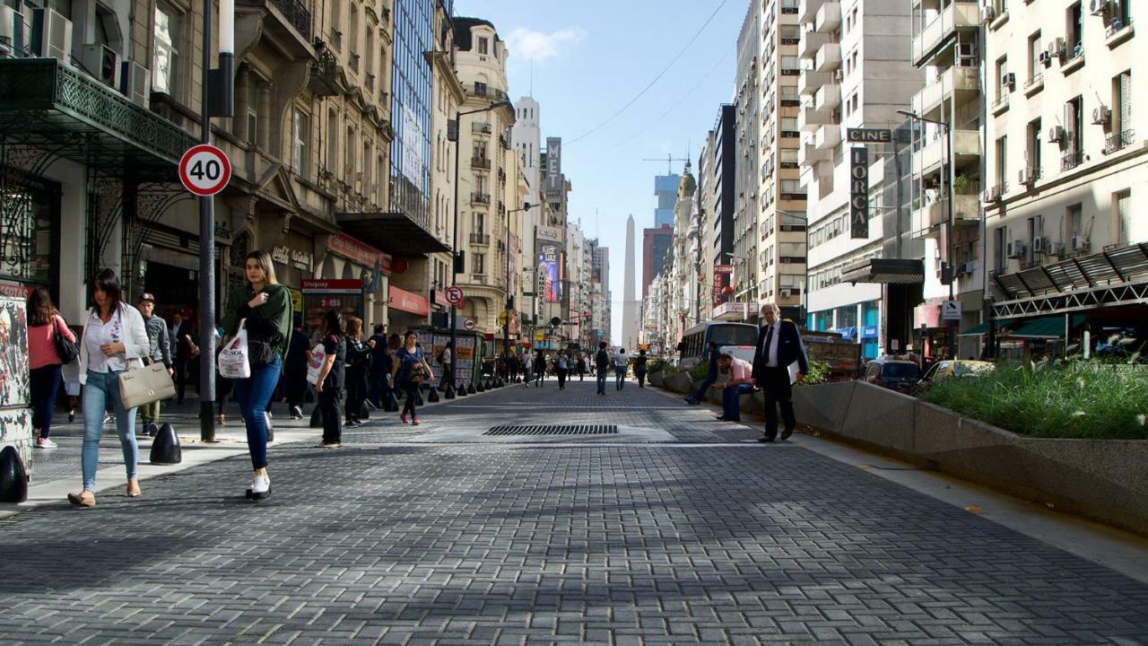 Estilo Y Comodidad En Av Corrientes, Departamento Con Estacionamiento Para Autos Buenos Aires Eksteriør billede